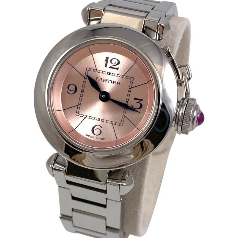 【CARTIER】カルティエ ミスパシャ W3140008 腕時計 ステンレススチール レディース クォーツ ピンク