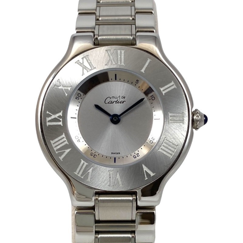 【CARTIER】カルティエ マスト21 W10110T2  腕時計 ステンレススチール メンズ ヴァンティアン クォーツ