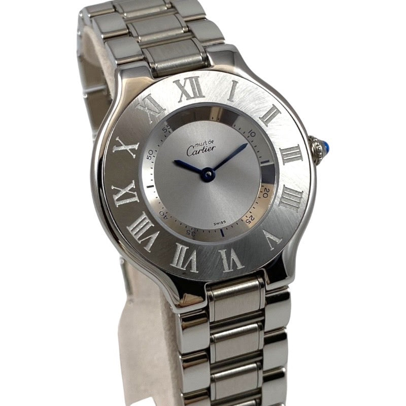 【CARTIER】カルティエ マスト21 W10110T2 腕時計 ステンレススチール メンズ ヴァンティアン クォーツ