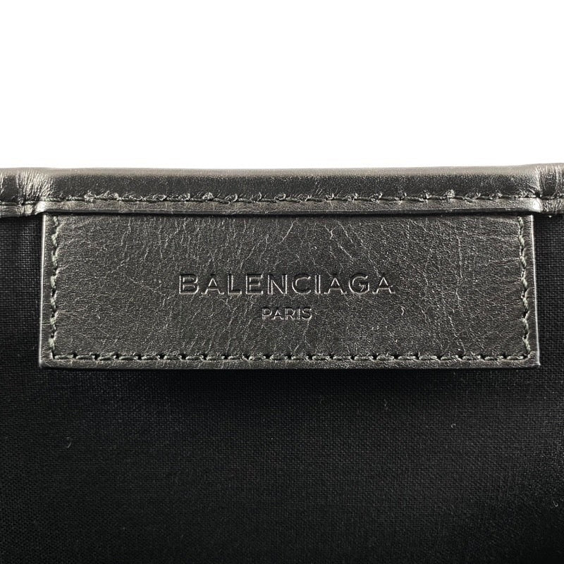 【BALENCIAGA】バレンシアガ カバスS 339933 9DH1N ハンドバッグ コットンキャンバス レディース ポーチ付き トート 黒 ブラック