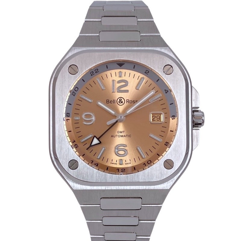 【Bell&Ross】ベル&ロス BR05 GMT AMBER BR05G-CH-ST/SST 腕時計 ステンレススチール メンズ 自動巻き アンバー ブラウン