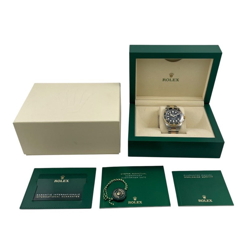 【ROLEX】ロレックス サブマリーナー デイト 126613LN 腕時計 SS/YG メンズ ランダム番 2022年ギャラ 黒文字盤 ブラック