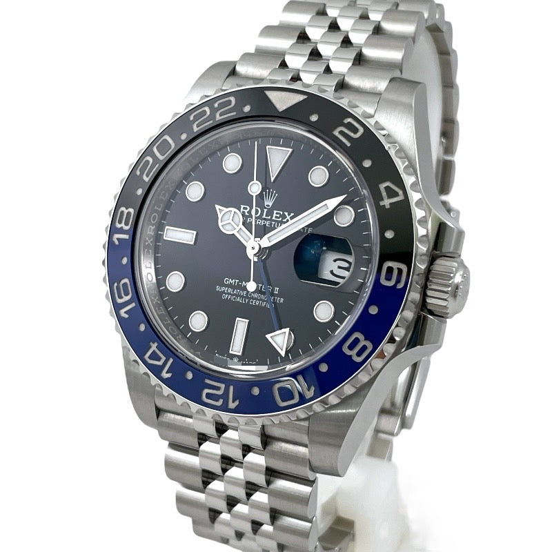 【ROLEX】ロレックス GMTマスターII 126710BLNR 腕時計 ステンレススチール メンズ ランダム番 2023年ギャラ バットマン 自動巻き ジュビリーブレス