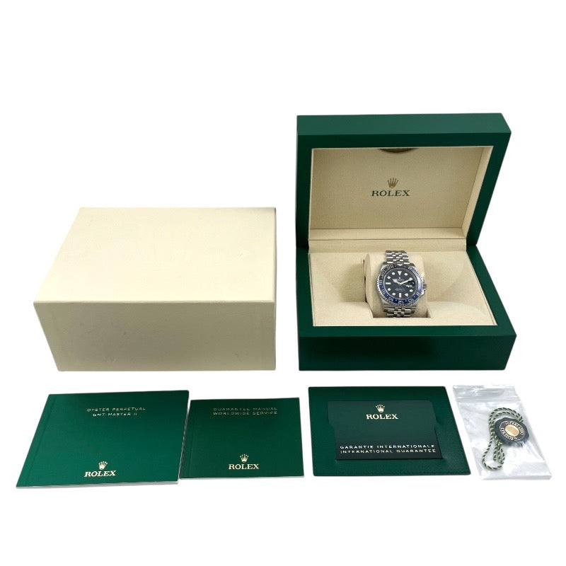 【ROLEX】ロレックス GMTマスターII 126710BLNR 腕時計 ステンレススチール メンズ ランダム番 2023年ギャラ バットマン 自動巻き ジュビリーブレス