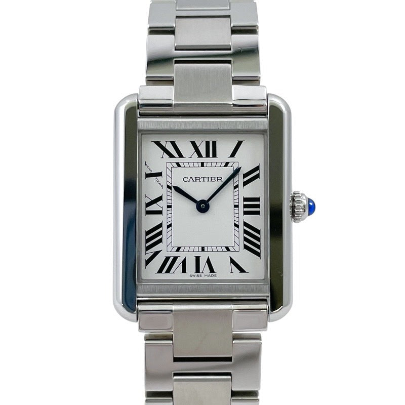 CARTIER カルティエ タンクソロSM W5200013 腕時計 ステンレススチール シルバー【中古】 メンズ