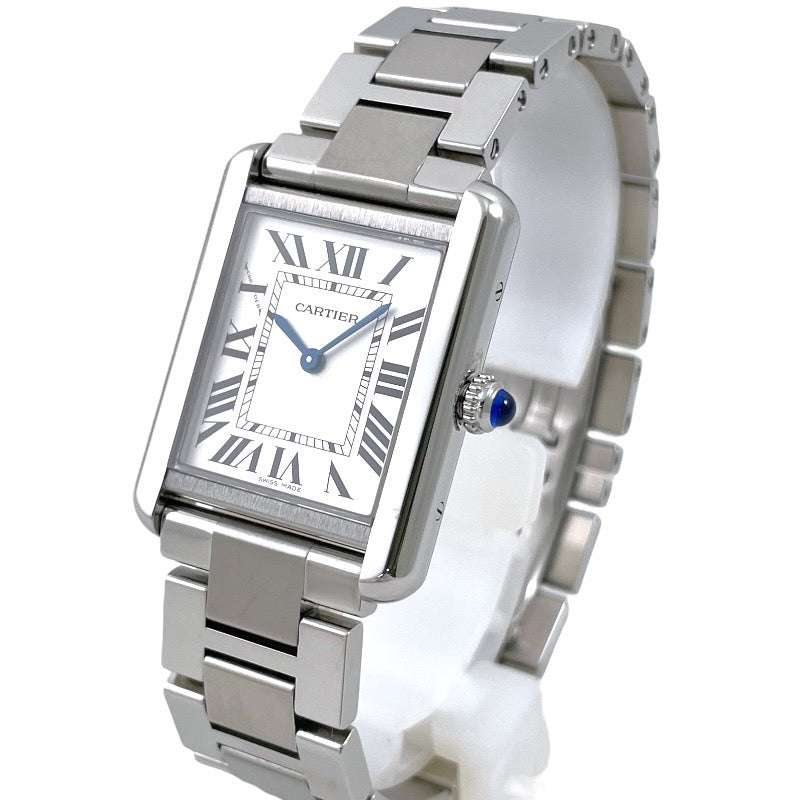 CARTIER カルティエ タンクソロSM W5200013 腕時計 ステンレススチール シルバー【中古】 メンズ