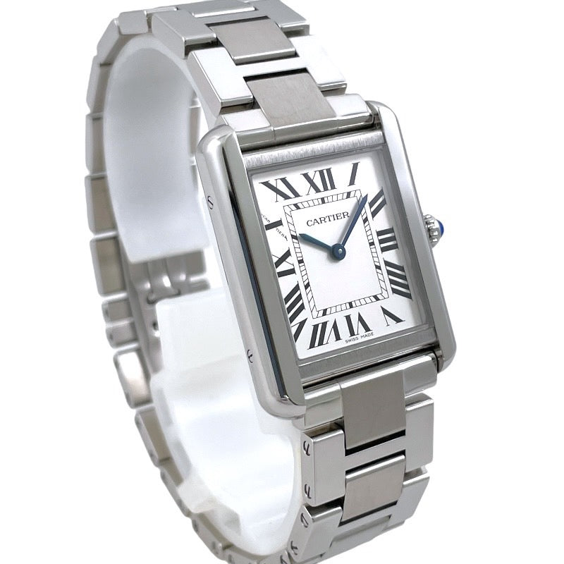 CARTIER カルティエ タンクソロSM W5200013 腕時計 ステンレススチール シルバー【中古】 メンズ