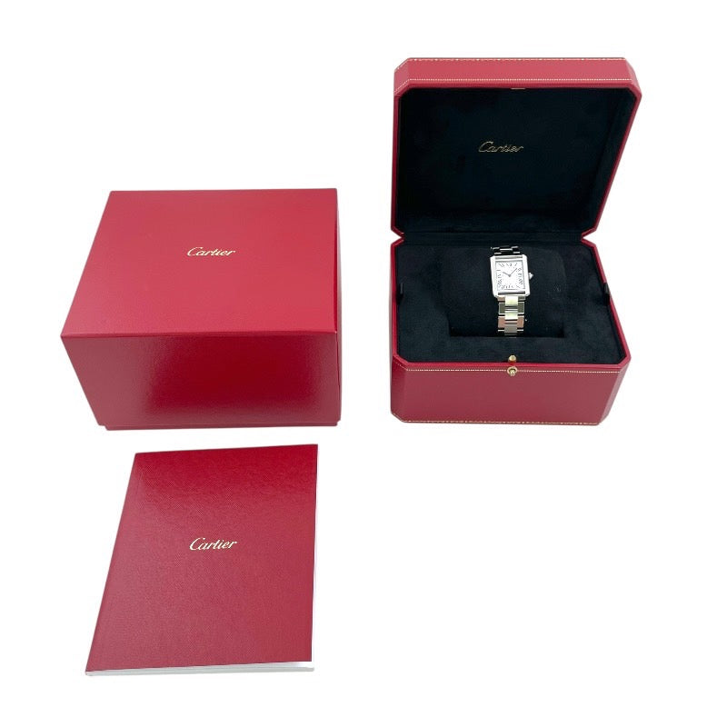 CARTIER カルティエ タンクソロSM W5200013 腕時計 ステンレススチール シルバー【中古】 メンズ