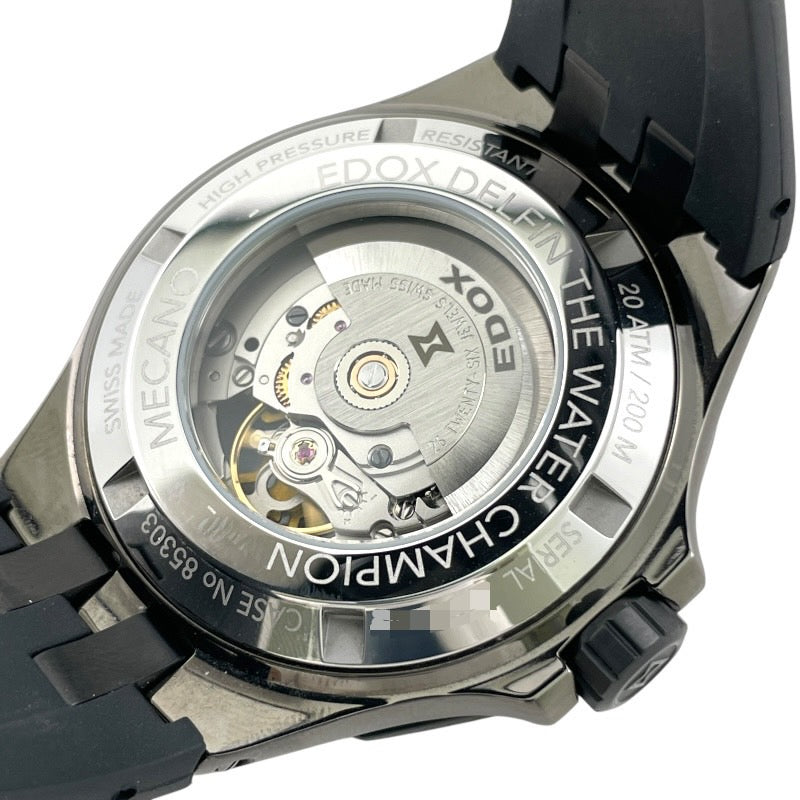 【EDOX】エドックス デルフィン メカノ 85303-357GN-NGN 腕時計 SS/ラバー メンズ オリジナル オートマティック 自動巻き