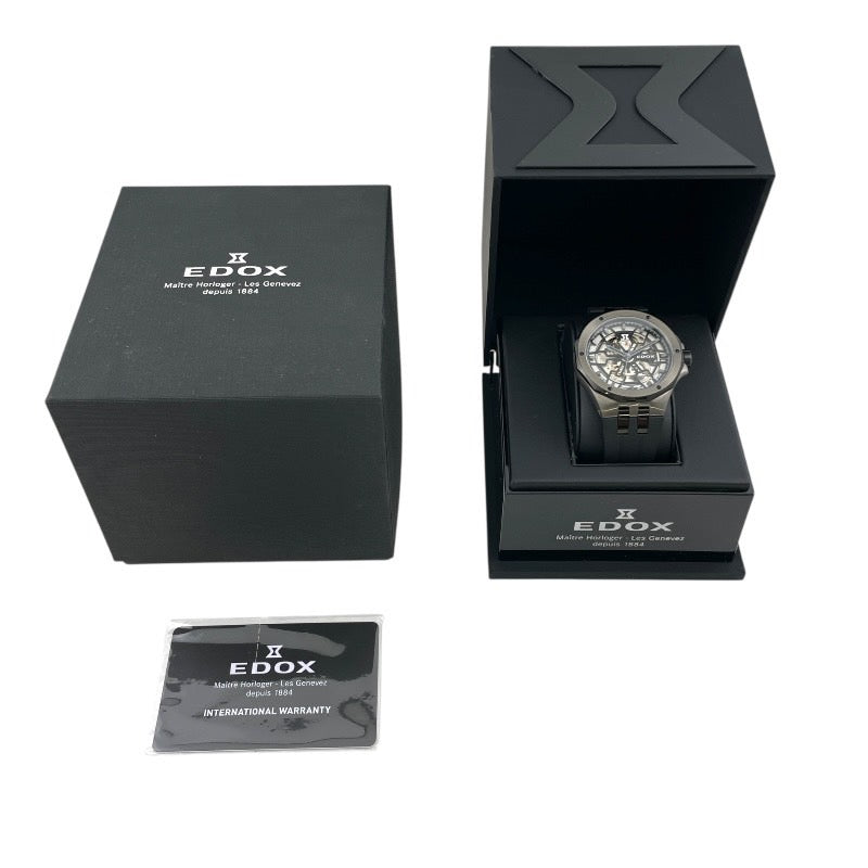【EDOX】エドックス デルフィン メカノ 85303-357GN-NGN 腕時計 SS/ラバー メンズ オリジナル オートマティック 自動巻き
