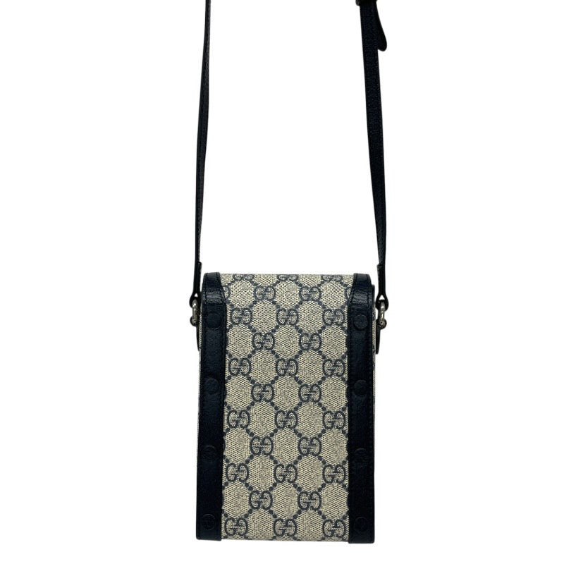 【GUCCI】グッチ GGスプリーム ポシェット 625615 ショルダーバッグ レディース ホースビット スマホポーチ レザー メンズ