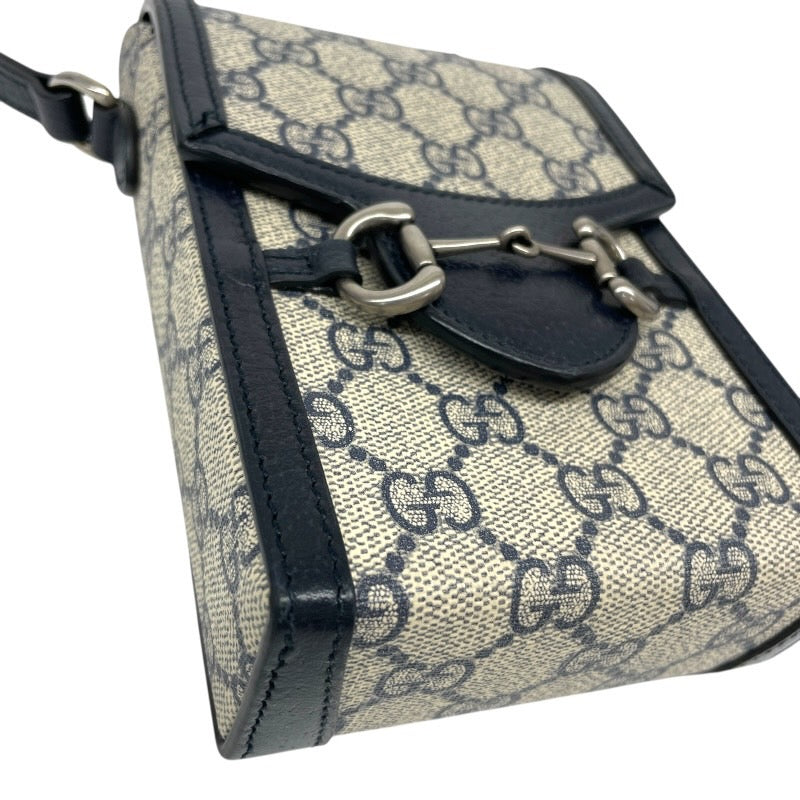 【GUCCI】グッチ GGスプリーム ポシェット 625615 ショルダーバッグ レディース ホースビット スマホポーチ レザー メンズ