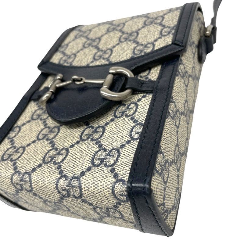 【GUCCI】グッチ GGスプリーム ポシェット 625615 ショルダーバッグ レディース ホースビット スマホポーチ レザー メンズ