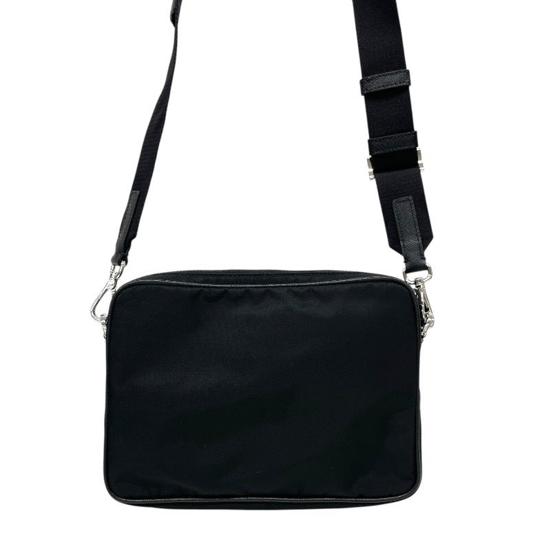 【PRADA】プラダ クロスボディ 2VH133 ショルダーバッグ ナイロン メンズ Re-nylon リナイロン サフィアーノ 黒 ブラック 現行モデル