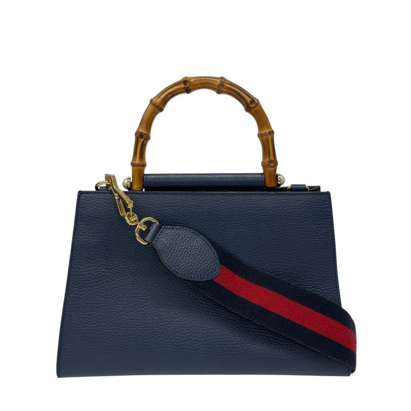 【GUCCI】グッチ ニムフェア 459076 ハンドバッグ レザー レディース バンブー 2WAY ショルダー シェリーライン