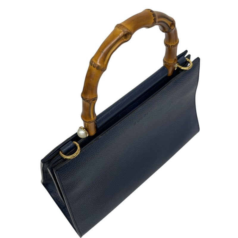 【GUCCI】グッチ ニムフェア 459076 ハンドバッグ レザー レディース バンブー 2WAY ショルダー シェリーライン