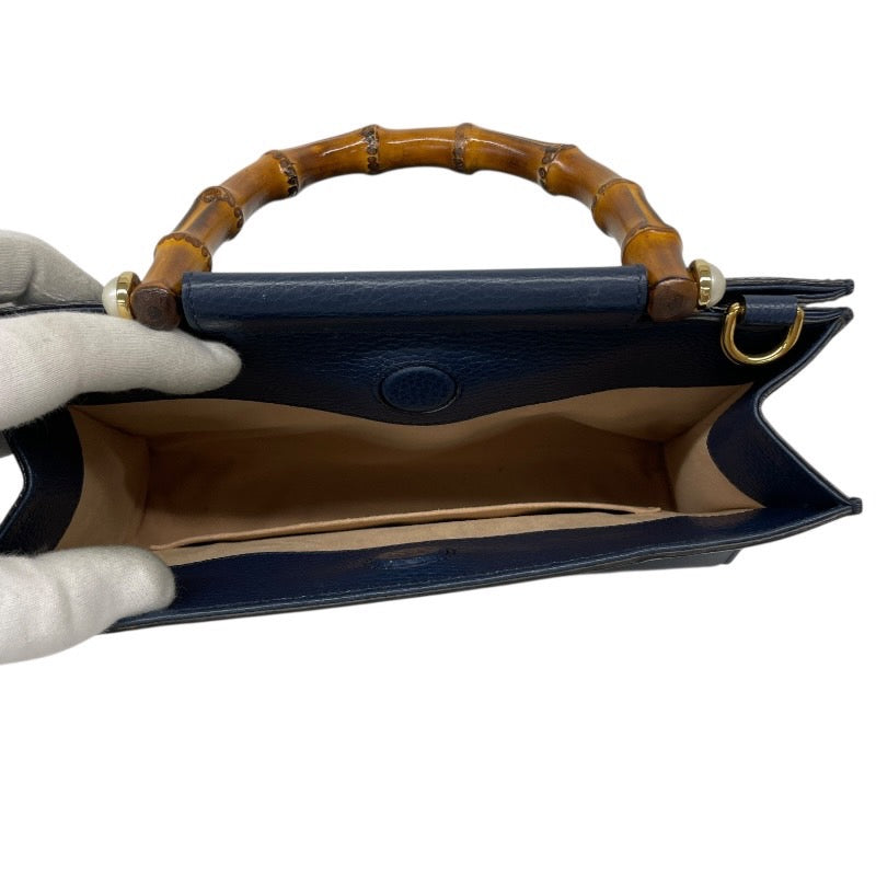 【GUCCI】グッチ ニムフェア 459076 ハンドバッグ レザー レディース バンブー 2WAY ショルダー シェリーライン