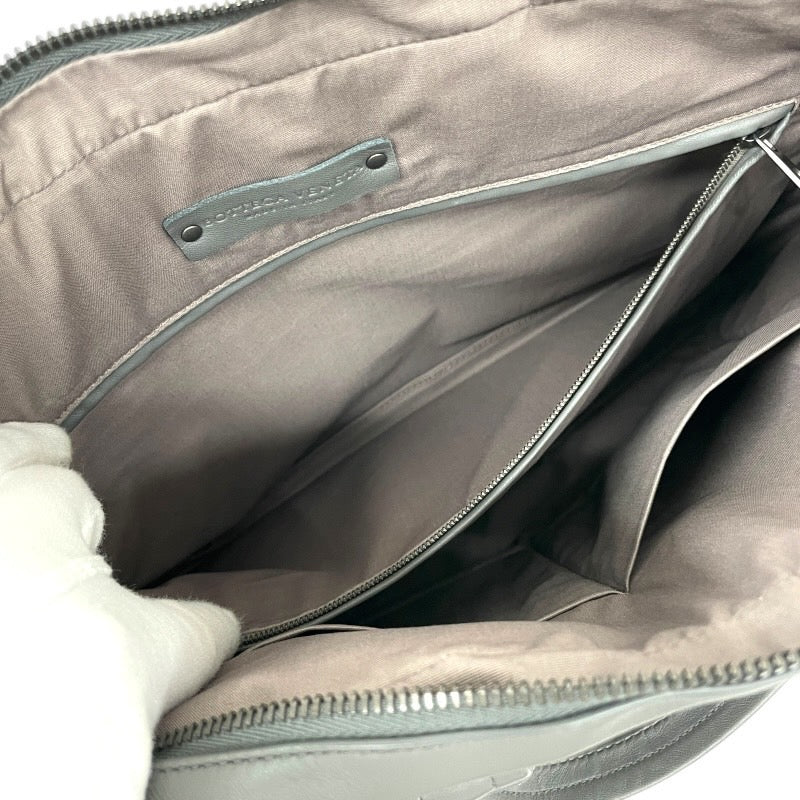 【BOTTEGAVENETA】ボッテガヴェネタ 2WAY ブリーフケース 548030 ビジネスバッグ レザー メンズ イントレチャート グレー 灰色