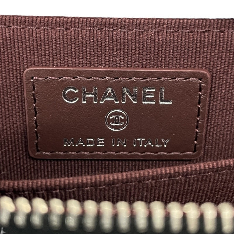 【未使用品】【CHANEL】シャネル マトラッセ クラシック ジップ コインパース AP0216 コインケース レザー レディース ランダムシール キャビアスキン 黒 ブラック ラウンドファスナー 新品未使用品