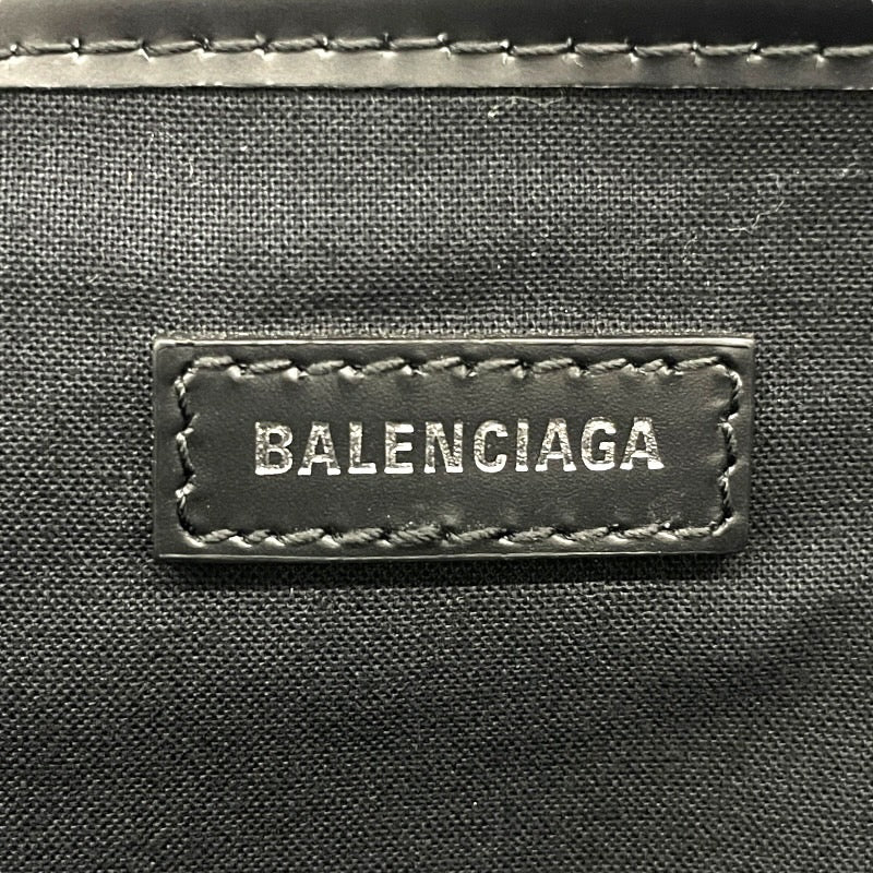 【BALENCIAGA】バレンシアガ ネイビー カバス M 581292 ハンドバッグ レザー レディース ポーチ付 トート キャンバス
