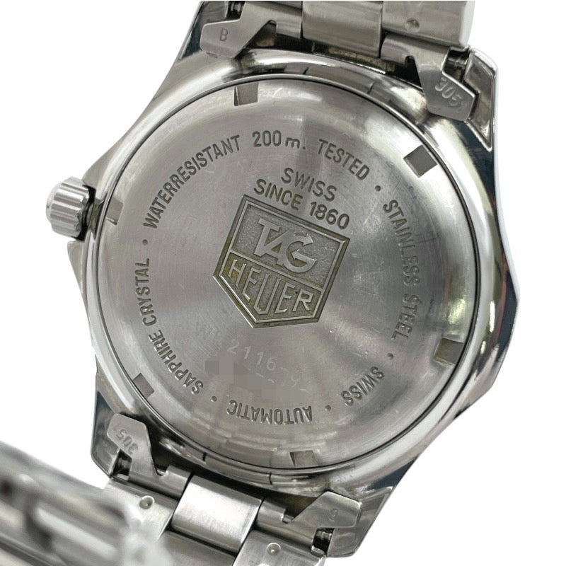 【TAG HEUER】タグホイヤー 2000シリーズ WK2116-0 腕時計 ステンレススチール メンズ デイト オートマティック 自動巻き