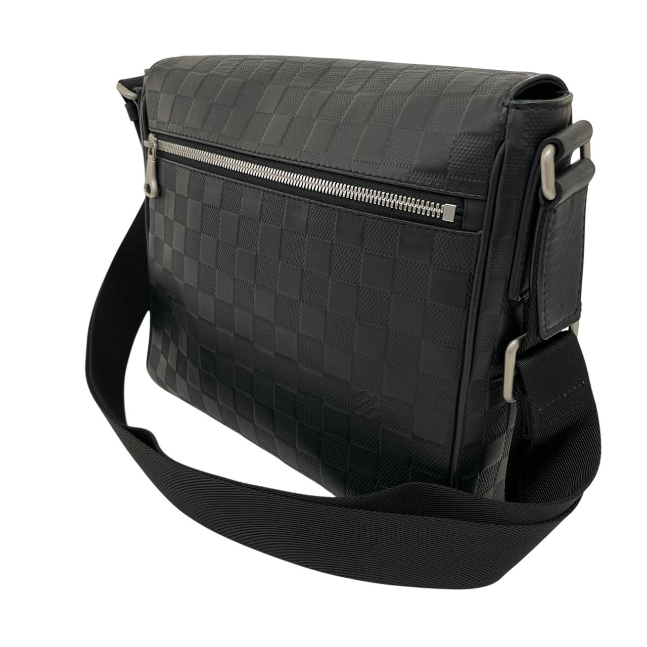 【LOUIS VUITTON】ルイ・ヴィトン ディストリクトPM N41033 ショルダーバッグ レザー メンズ ダミエアンフィニ 黒 ブラック オニキス