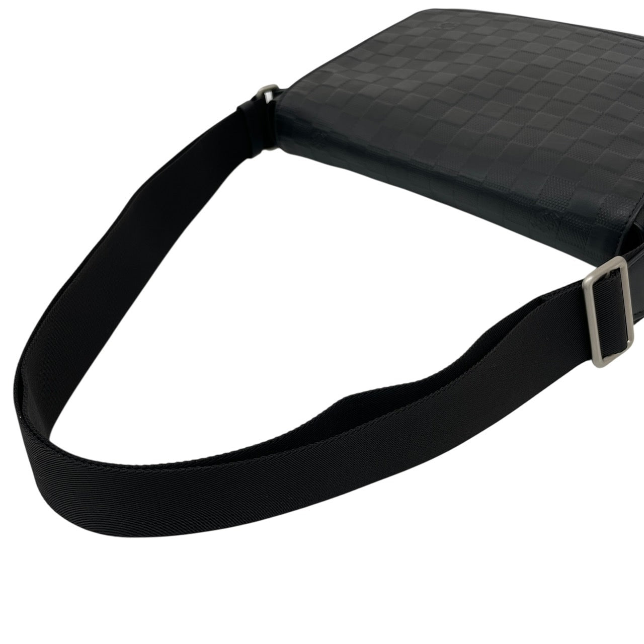 【LOUIS VUITTON】ルイ・ヴィトン ディストリクトPM N41033 ショルダーバッグ レザー メンズ ダミエアンフィニ 黒 ブラック オニキス