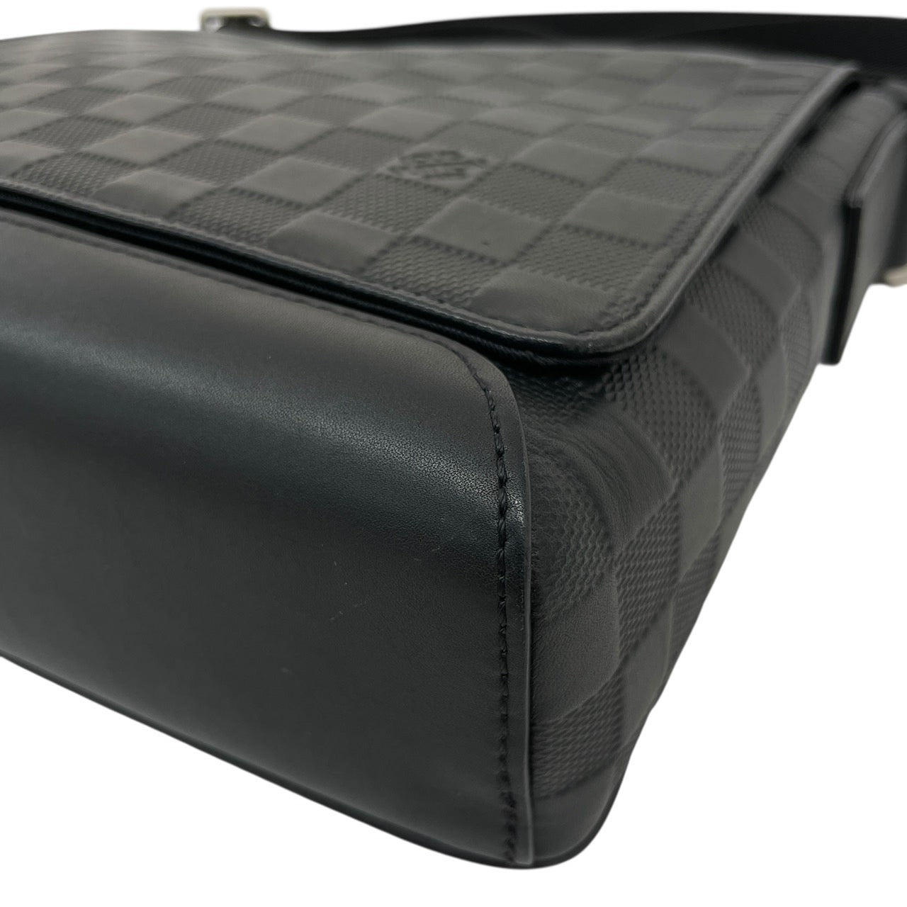 【LOUIS VUITTON】ルイ・ヴィトン ディストリクトPM N41033 ショルダーバッグ レザー メンズ ダミエアンフィニ 黒 ブラック オニキス