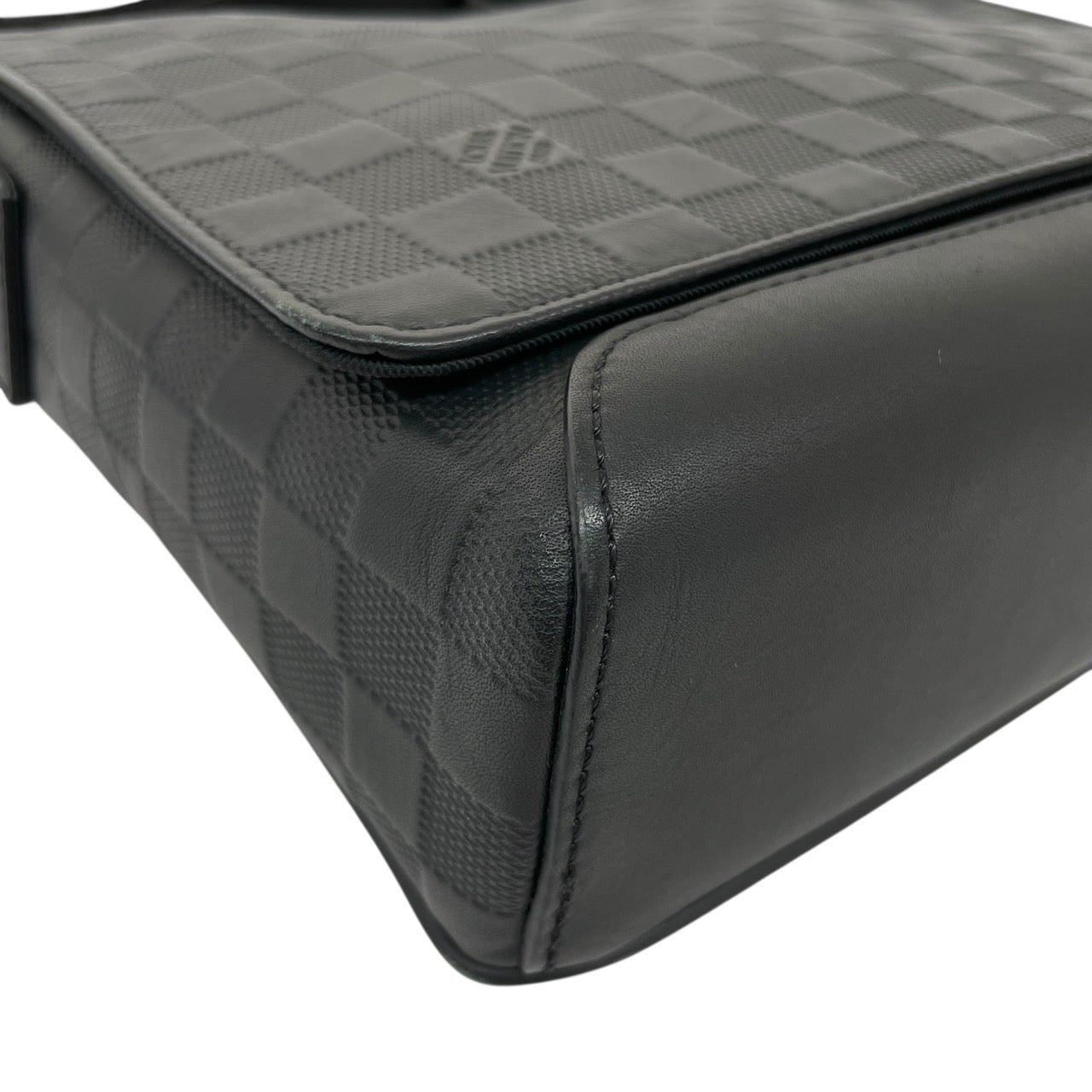 【LOUIS VUITTON】ルイ・ヴィトン ディストリクトPM N41033 ショルダーバッグ レザー メンズ ダミエアンフィニ 黒 ブラック オニキス