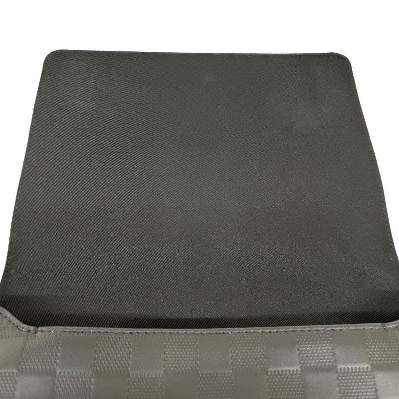 【LOUIS VUITTON】ルイ・ヴィトン ディストリクトPM N41033 ショルダーバッグ レザー メンズ ダミエアンフィニ 黒 ブラック オニキス