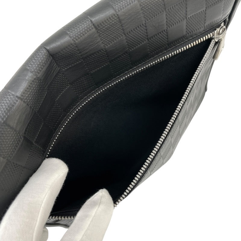 【LOUIS VUITTON】ルイ・ヴィトン ディストリクトPM N41033 ショルダーバッグ レザー メンズ ダミエアンフィニ 黒 ブラック オニキス