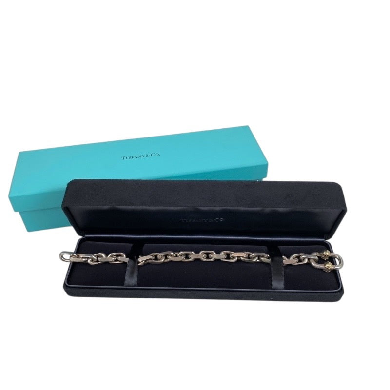 【TIFFANY&Co.】ティファニー メイカーズ ワイドチェーン ブレスレット シルバー925 メンズ 750 鎖 レディース