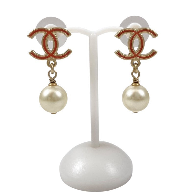 【CHANEL】シャネル ココマーク ピアス レディース フェイクパール イヤリング A13S
