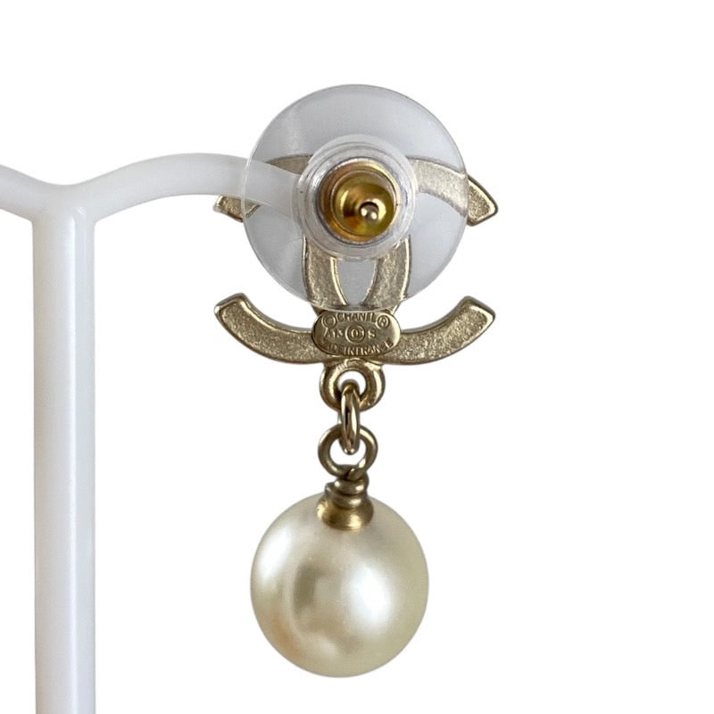 【CHANEL】シャネル ココマーク ピアス レディース フェイクパール イヤリング A13S