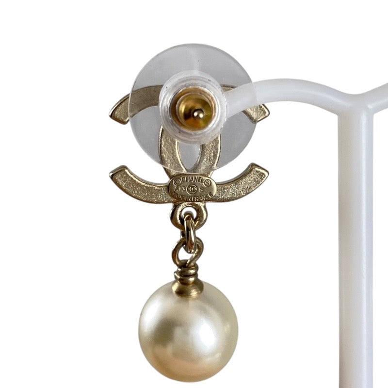 【CHANEL】シャネル ココマーク ピアス レディース フェイクパール イヤリング A13S