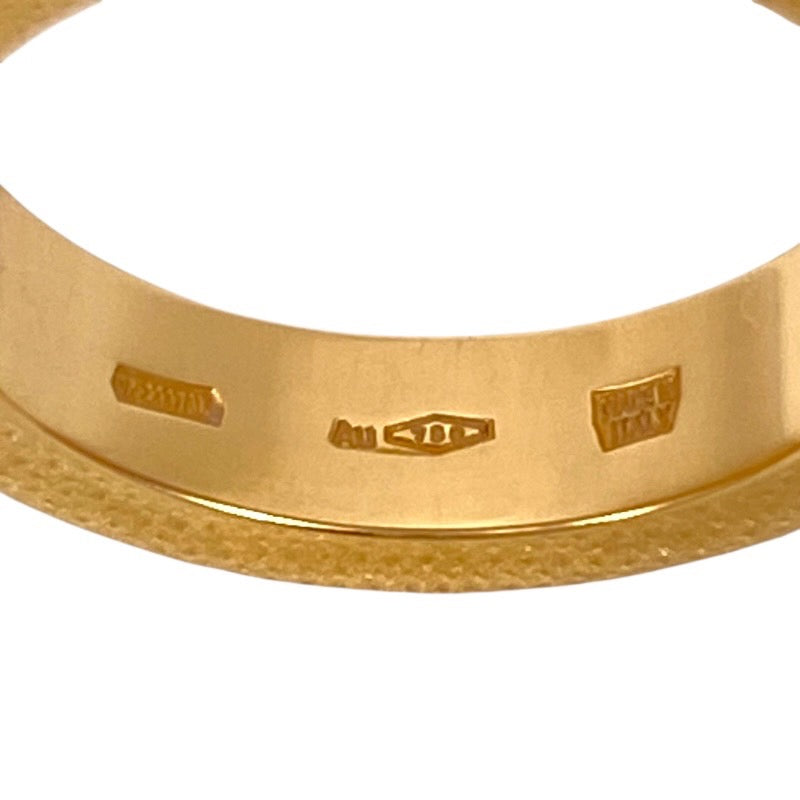 【BVLGARI】ブルガリ ダブルロゴ 1PD リング・指輪 K18ピンクゴールド レディース 7.5号 750 ダイヤモンド