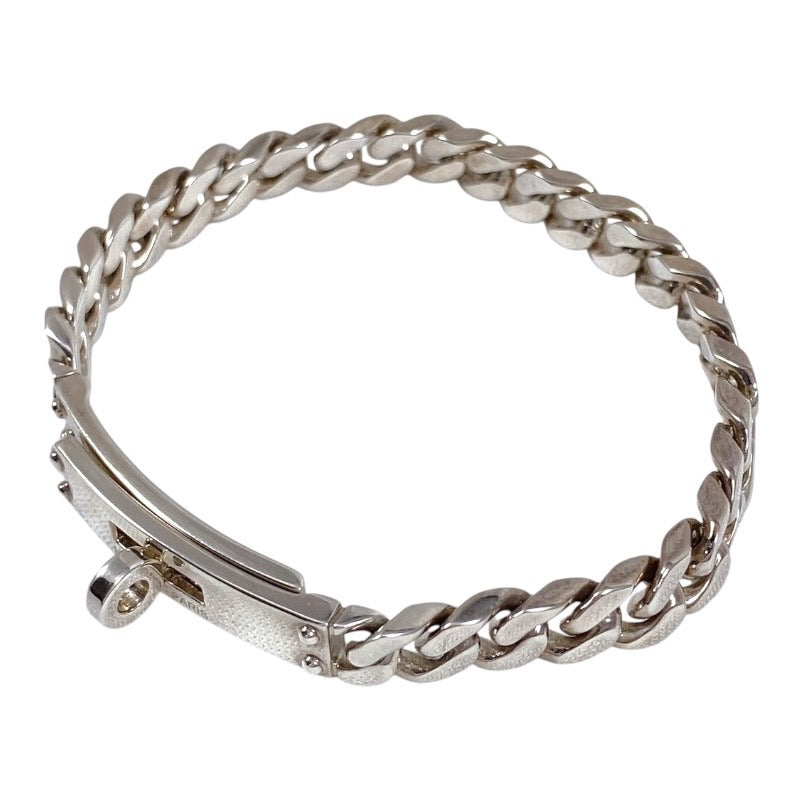 HERMES エルメス ケリーグルメットTPM STサイズ ブレスレット シルバー925【中古】 レディース