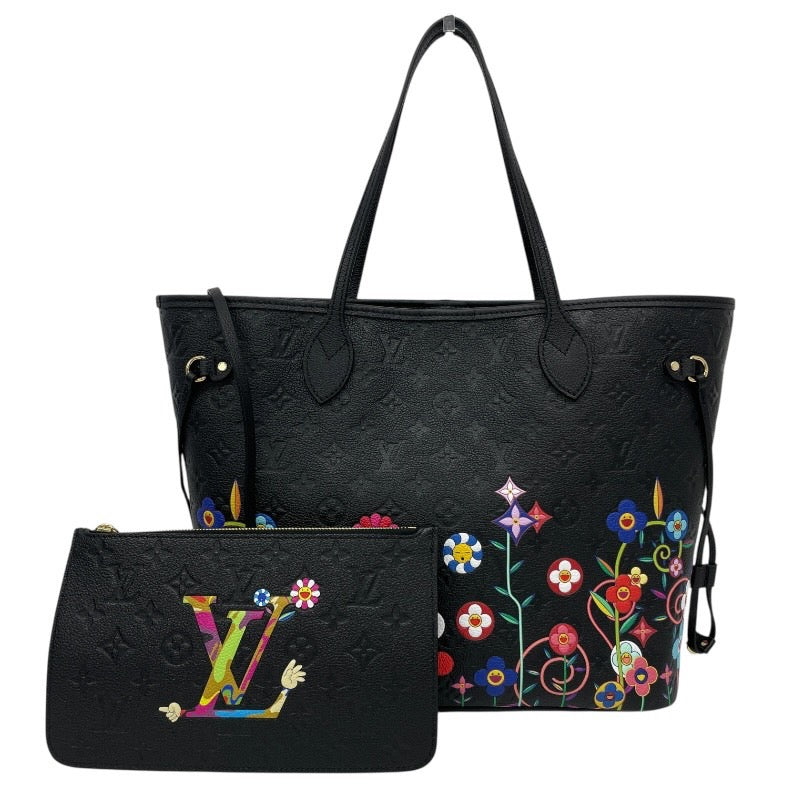 【LOUIS VUITTON】ルイ・ヴィトン ネヴァーフルMM M13675 トートバッグ レザー レディース モノグラム アンプラント LV×TM 村上隆 希少 レア コラボ