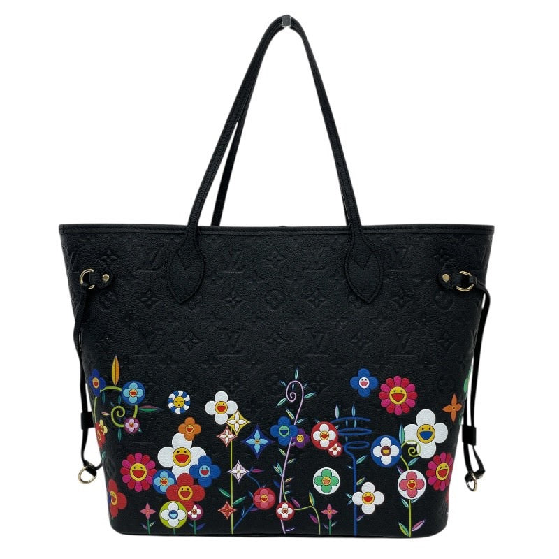 【LOUIS VUITTON】ルイ・ヴィトン ネヴァーフルMM M13675 トートバッグ レザー レディース モノグラム アンプラント LV×TM 村上隆 希少 レア コラボ