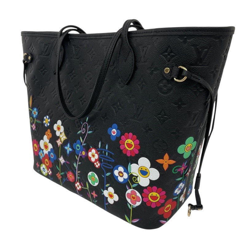 【LOUIS VUITTON】ルイ・ヴィトン ネヴァーフルMM M13675 トートバッグ レザー レディース モノグラム アンプラント LV×TM 村上隆 希少 レア コラボ