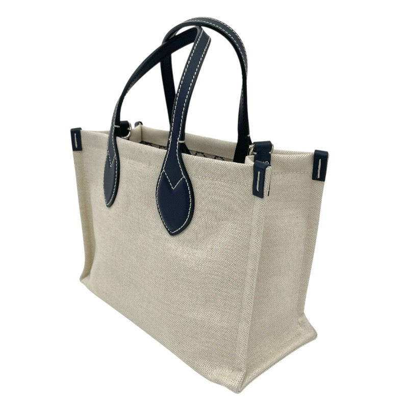 【GUCCI】グッチ プリント ミニトート 772144 ハンドバッグ キャンバス レディース 2WAY ポーチ付 ショルダー ネイビー