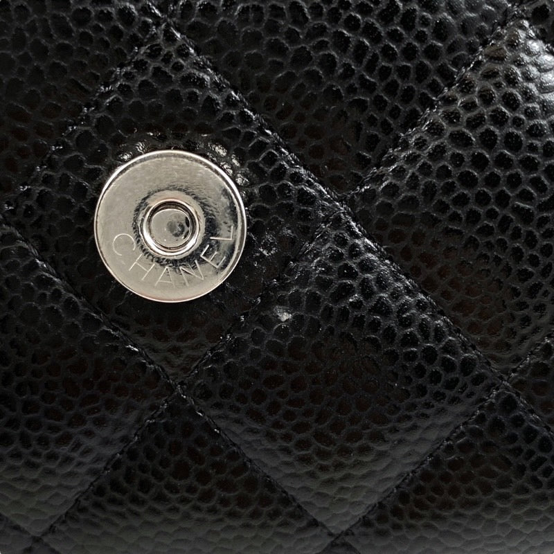 【CHANEL】シャネル マトラッセ クラシック チェーンウォレット AP0250 ショルダーバッグ レディース ランダムシリアル キャビアスキン 黒 ブラック