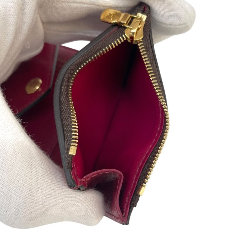 【LOUIS VUITTON】ルイ・ヴィトン ポルトフォイユ ゾエ M62932 三つ折り財布 レディース モノグラム フューシャ ミニ コンパクトウォレット