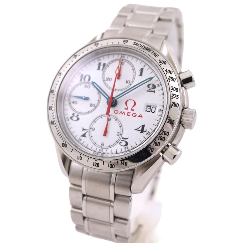 【OMEGA】オメガ スピードマスター デイト 3513.20 腕時計 ステンレススチール メンズ オリンピック クロノグラフ 自動巻き 白文字盤 ホワイト