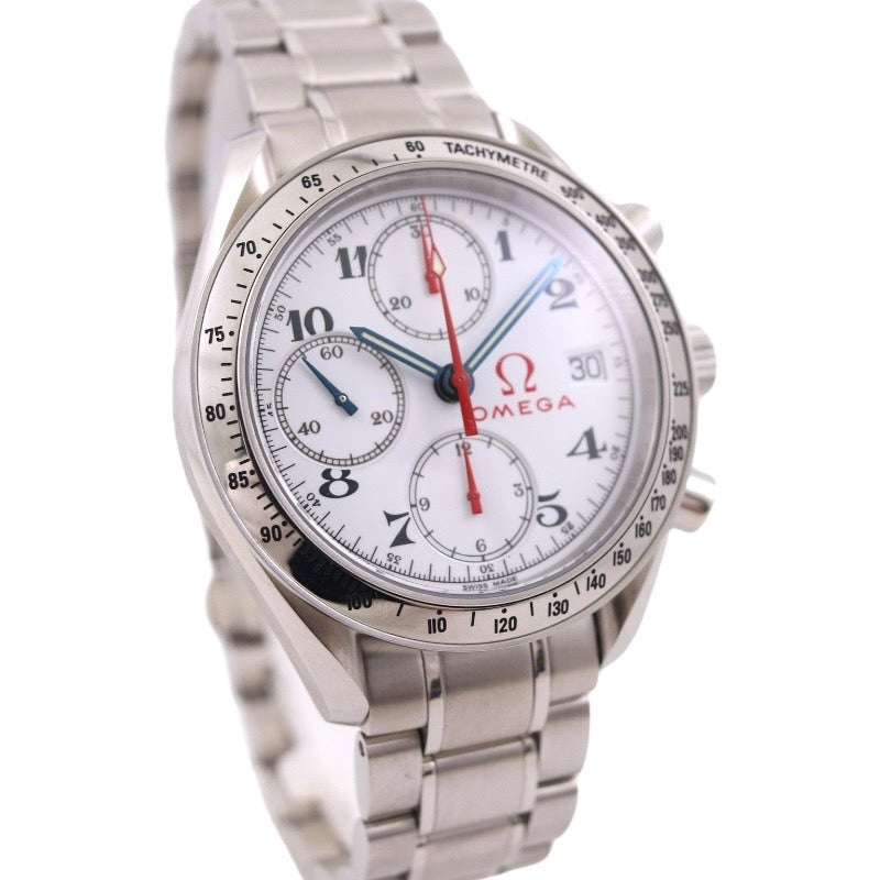 【OMEGA】オメガ スピードマスター デイト 3513.20 腕時計 ステンレススチール メンズ オリンピック クロノグラフ 自動巻き 白文字盤 ホワイト