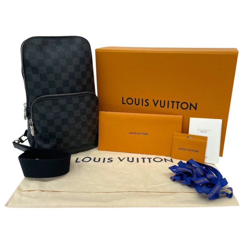 【LOUIS VUITTON】ルイ・ヴィトン アヴェニュー スリングバッグ N41719 ショルダーバッグ メンズ ダミエ グラフィット ボディバッグ