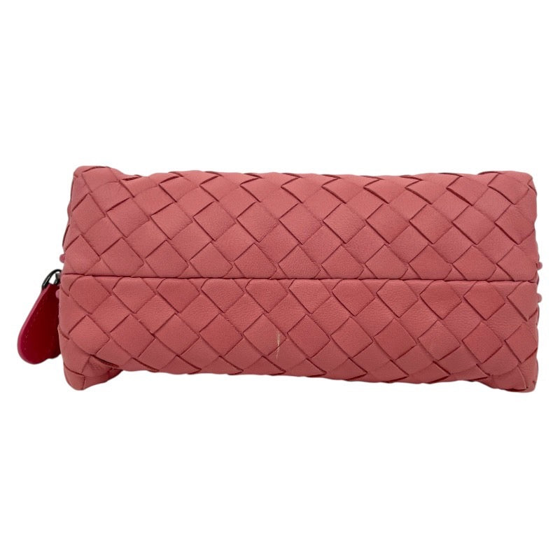 【BOTTEGAVENETA】ボッテガヴェネタ イントレチャート 化粧ポーチ ポーチ レザー レディース ピンク ミニ