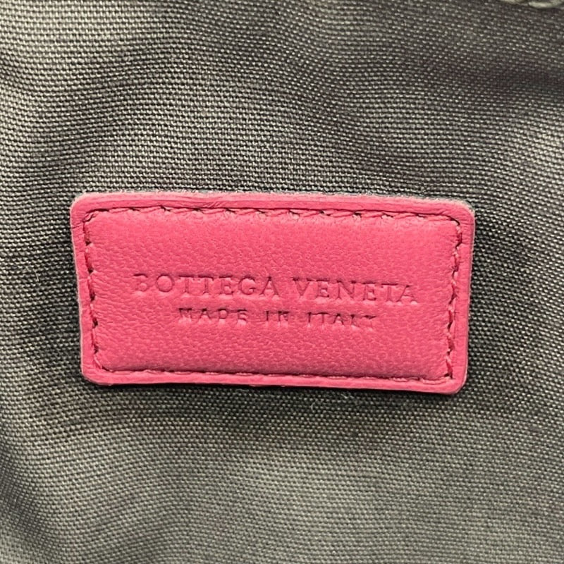 【BOTTEGAVENETA】ボッテガヴェネタ イントレチャート 化粧ポーチ ポーチ レザー レディース ピンク ミニ