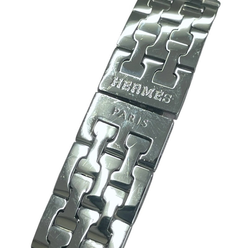 【HERMES】エルメス Hウォッチ HH1.210 腕時計 ステンレススチール レディース クォーツ シェル文字盤 12Pダイヤモンド