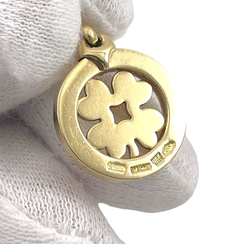 【BVLGARI】ブルガリ トンド クローバー ペンダントトップ K18イエローゴールド レディース 750 チャーム